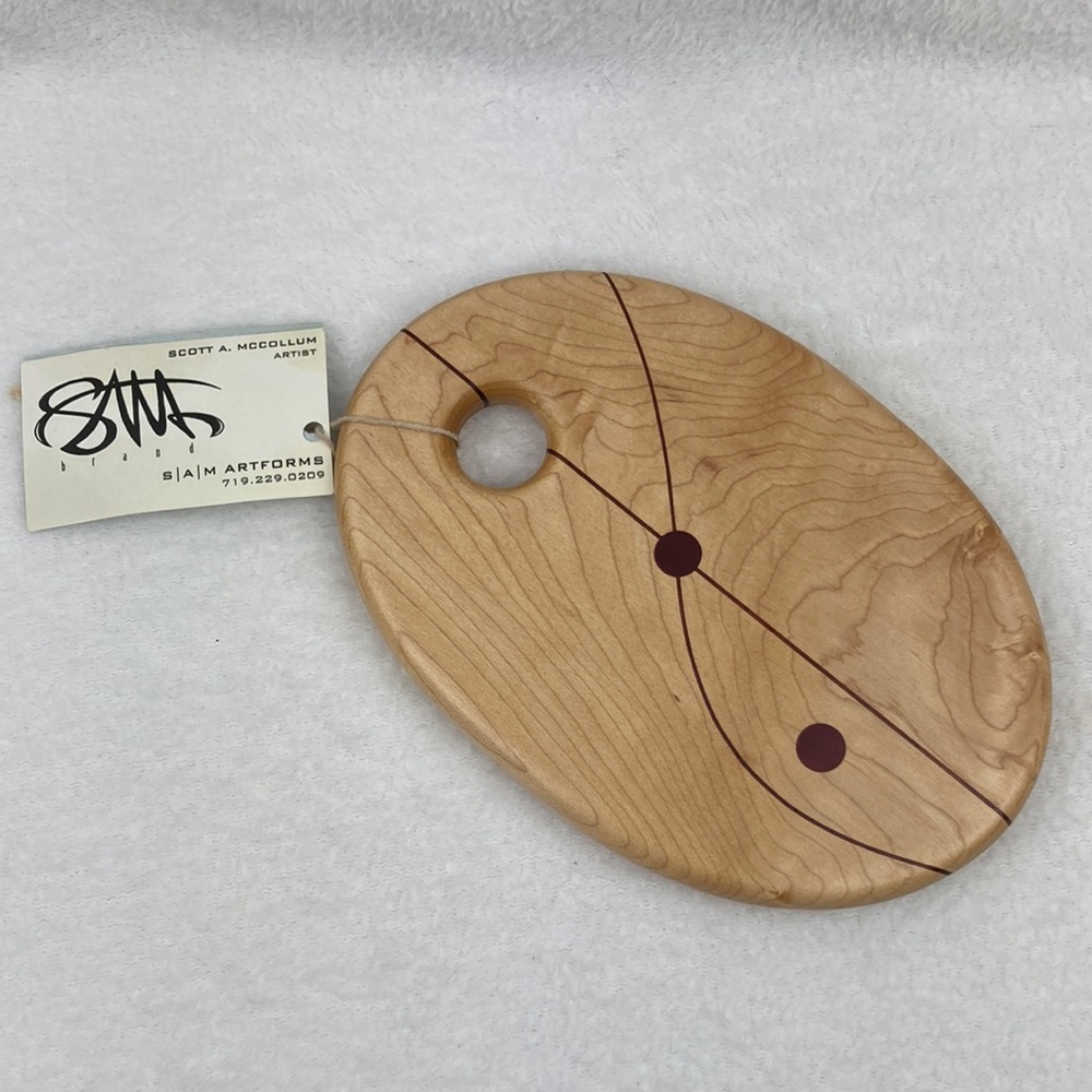 Scott A. McCollum Solid Maple Serving Board NWT 8”